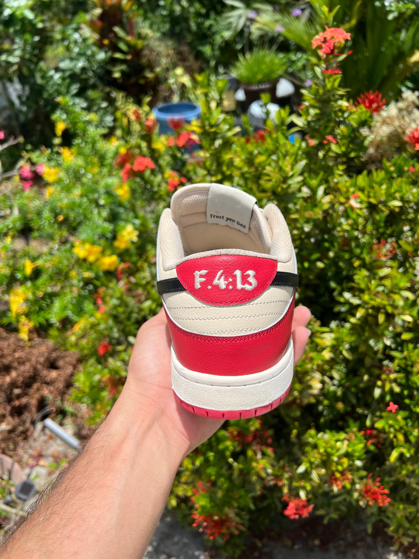 AB DUNK “cream red”