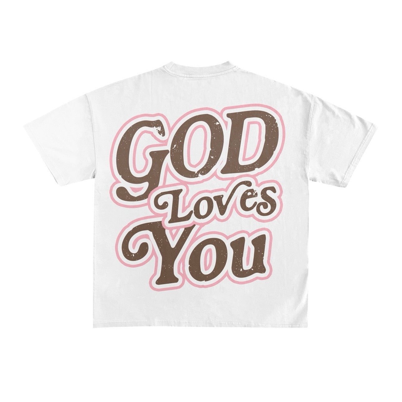 AB white Shirt “God Loves You”