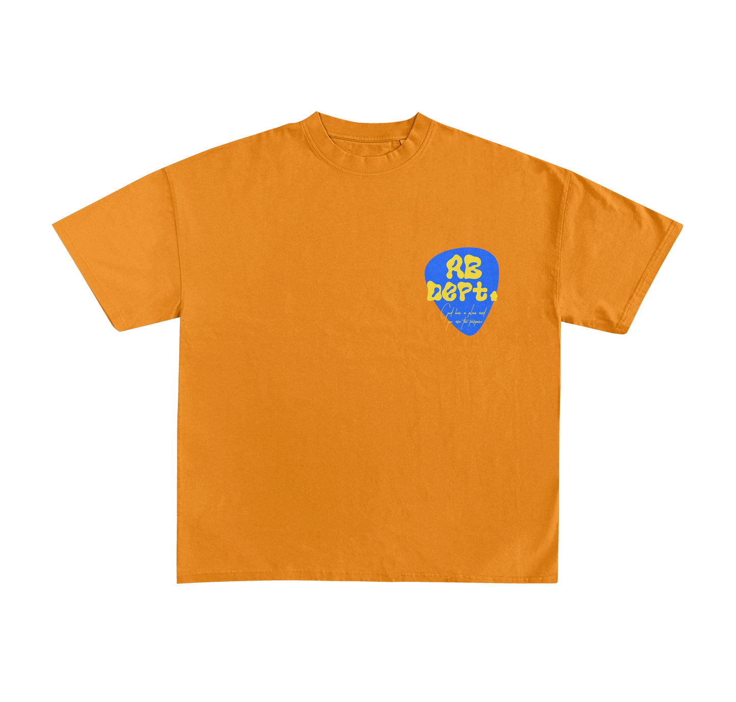 AB Dept. orange shirt