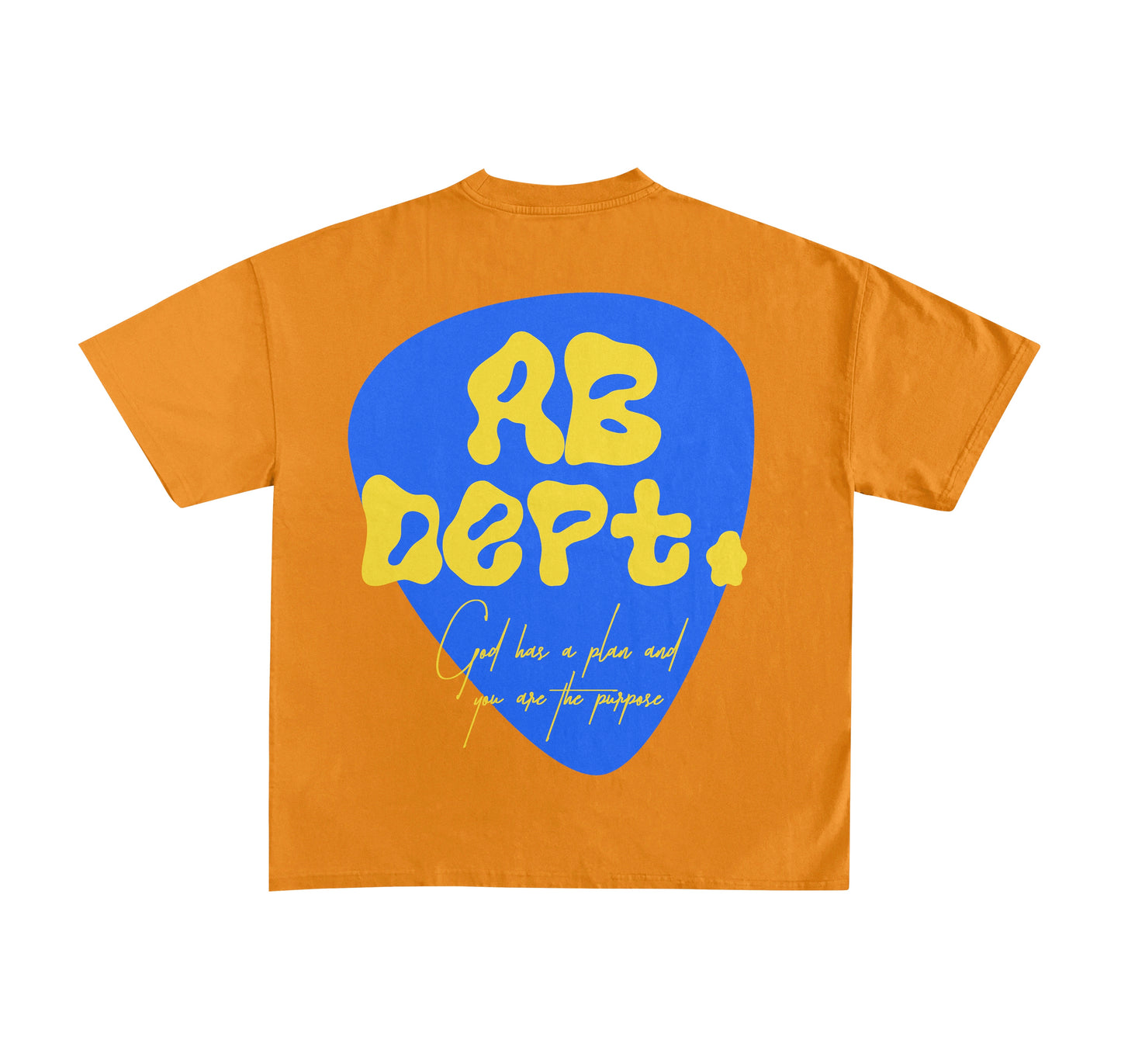 AB Dept. orange shirt