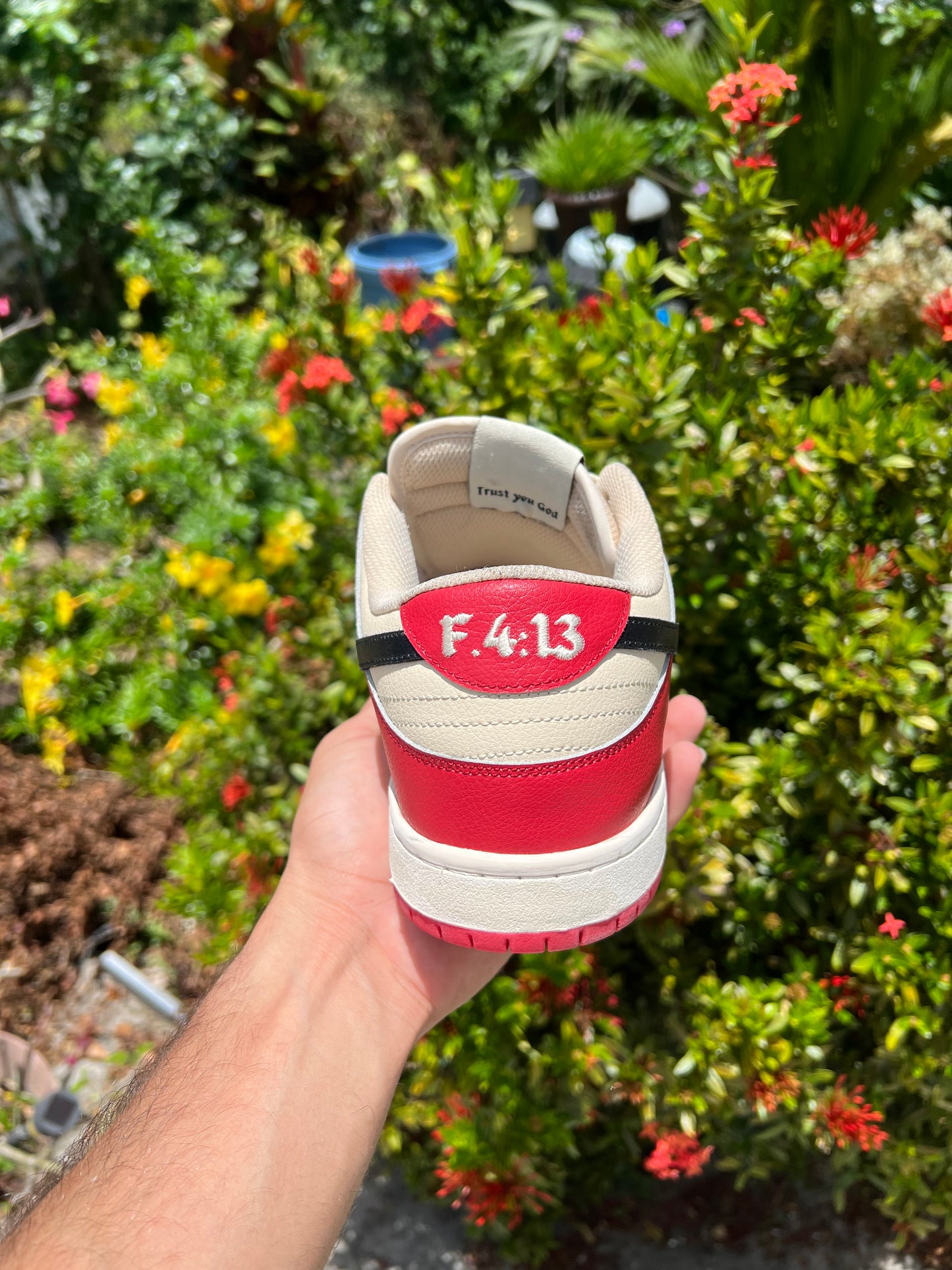 AB DUNK “cream red”